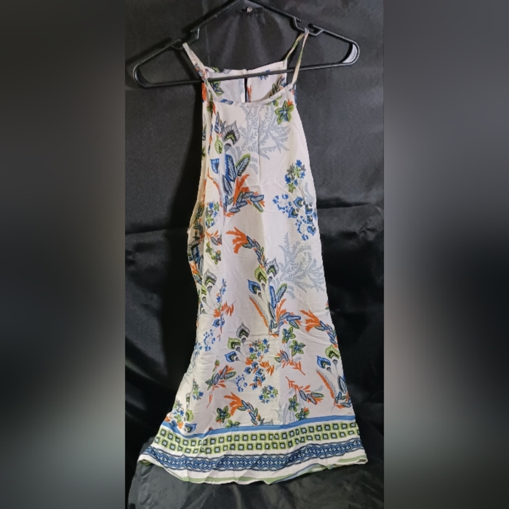 Floral halter dress